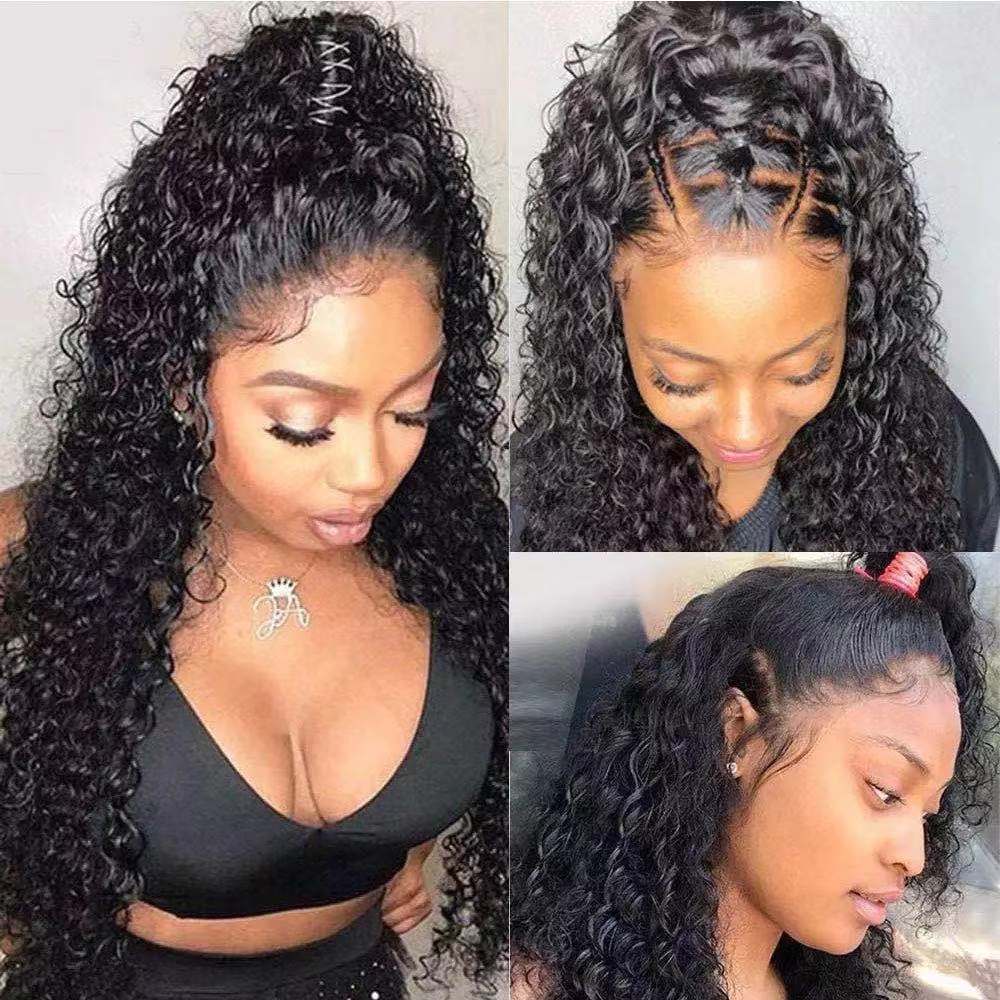 Women's Solid Color Mid-length Curly Hair Chemical Fiber Wig
