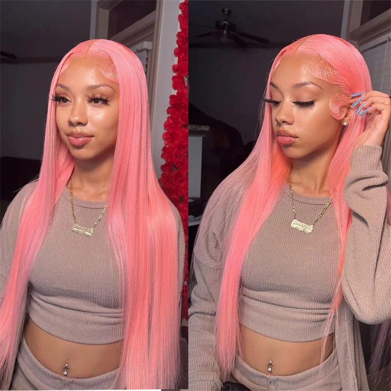 New Mid-length Long Straight Hair Style Former Lace Head Cap Women