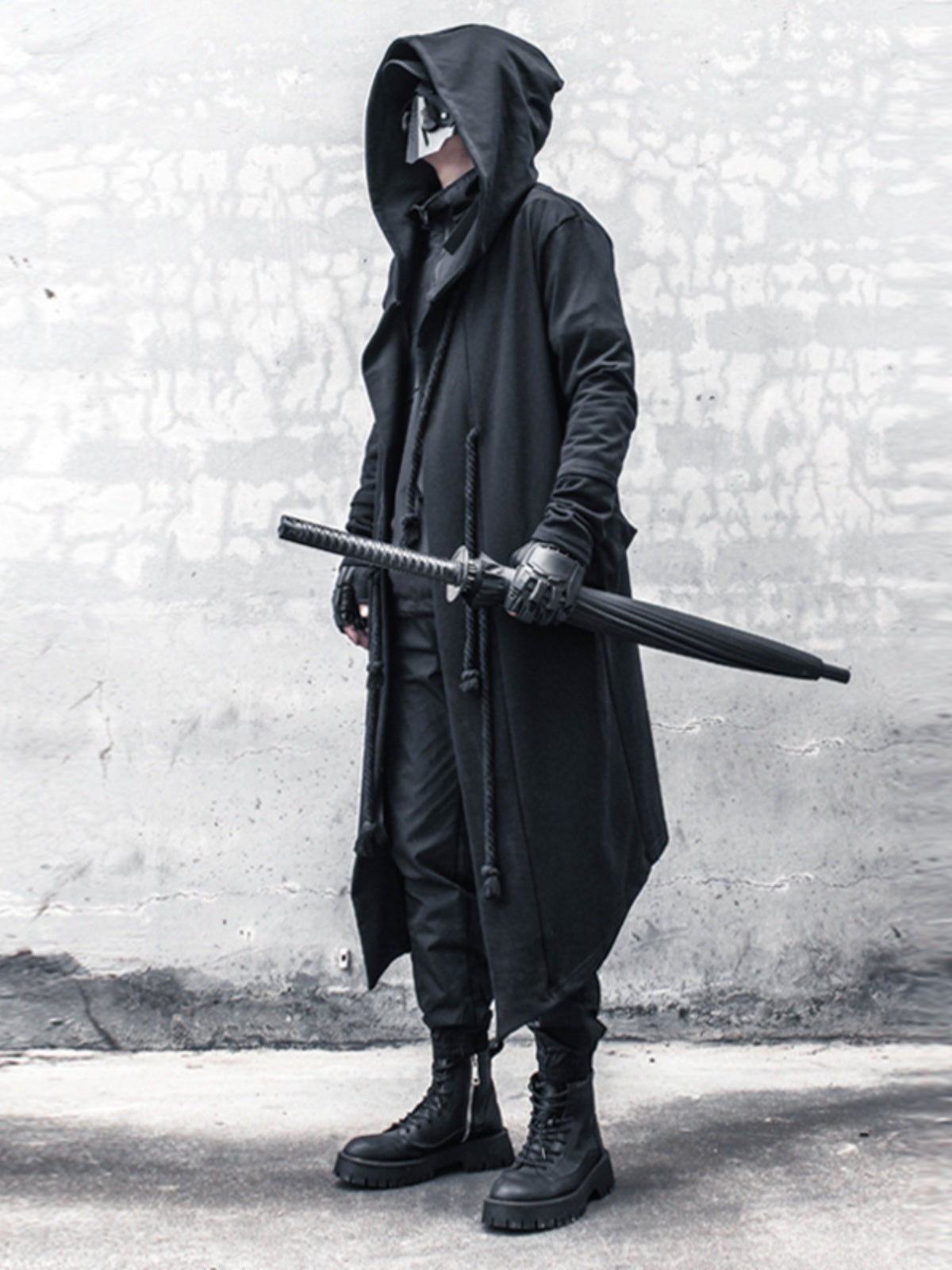 Spring And Autumn Dark Warrior Windbreaker Yamamoto Style Long Coat