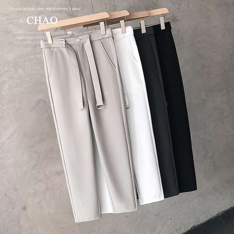 Boys Slim Straight Business Casual Small Trousers