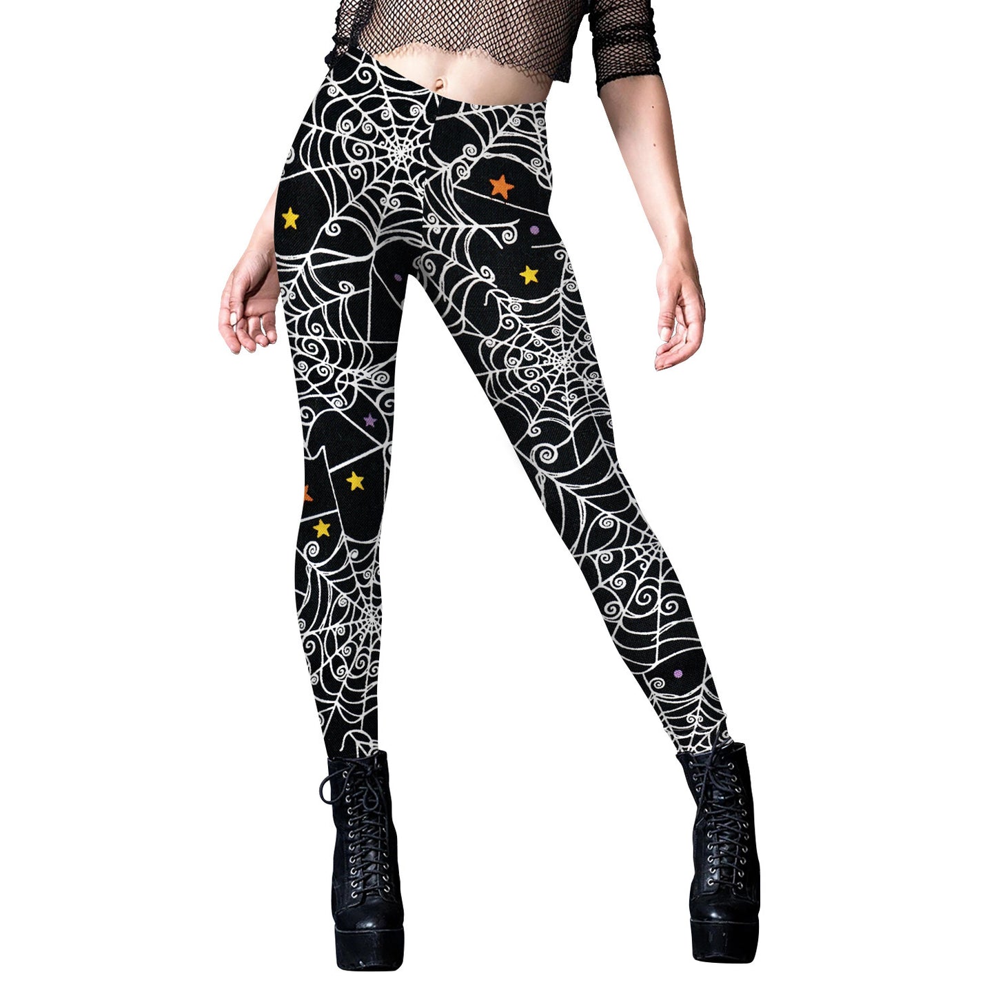 Women's Halloween Skull Pattern Digital Print Yoga Pants