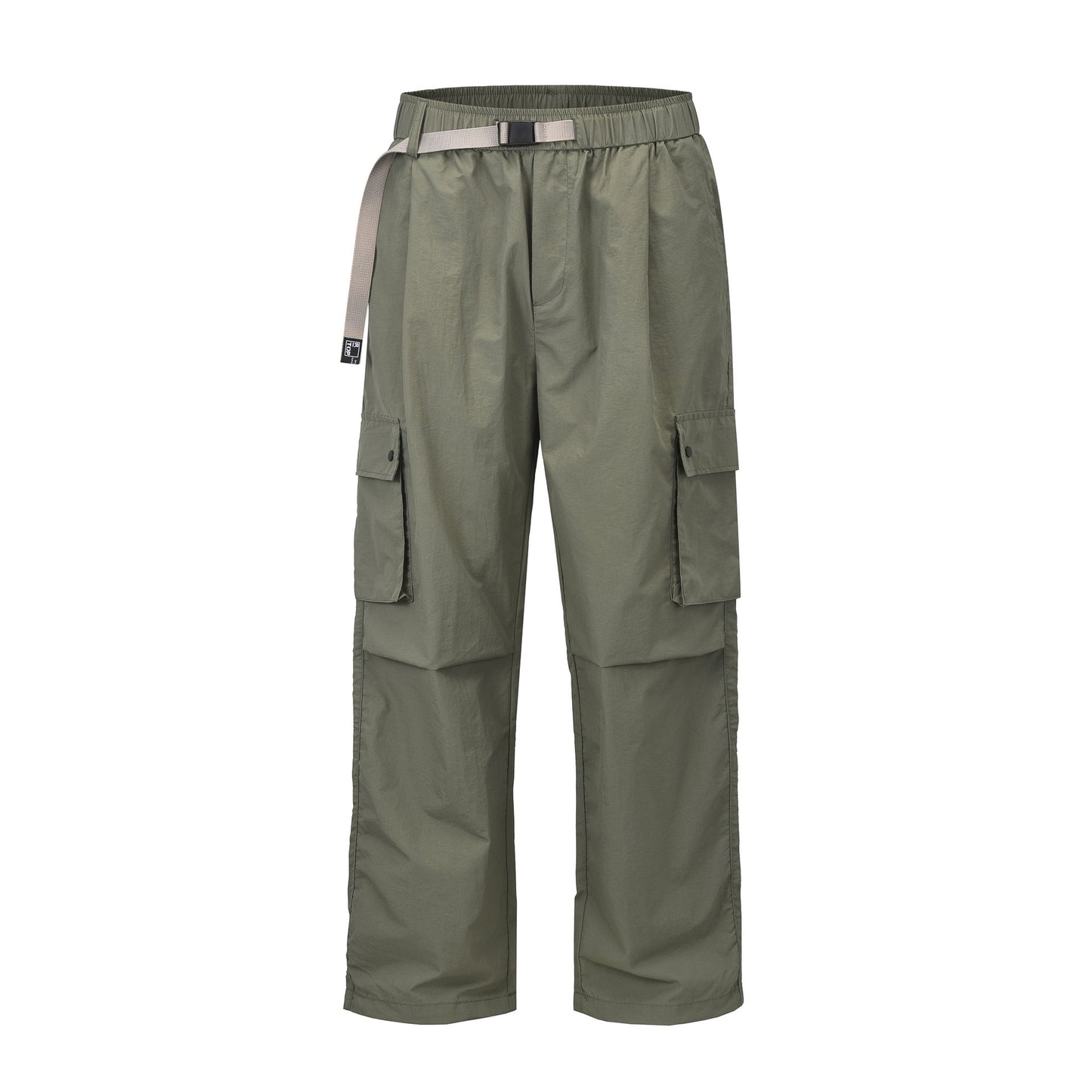 Large Pocket Paratrooper Pants Loose Wide Leg Drawstring Ankle-tied Casual Pants