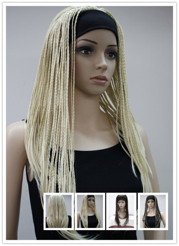 Wig Female African Dirty Braid Gradient Hip Hop Net Red Europe And America