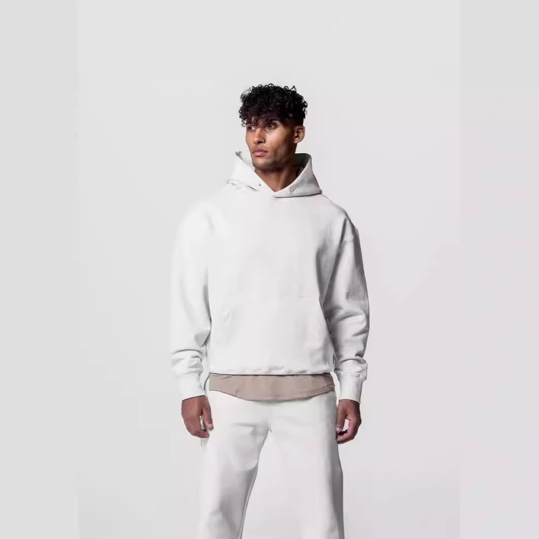 Loose American Exercise Workout Outfit Men's Trendy Casual Hooded Sweater