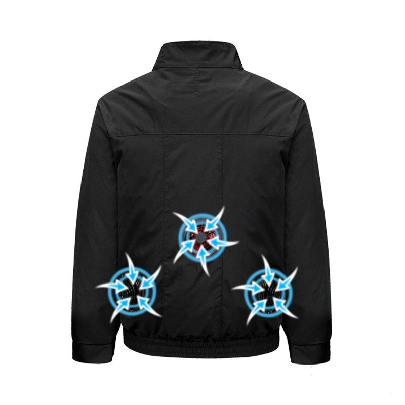 Summer Smart Air Conditioning Clothes Outdoor Work Jacket With Fan