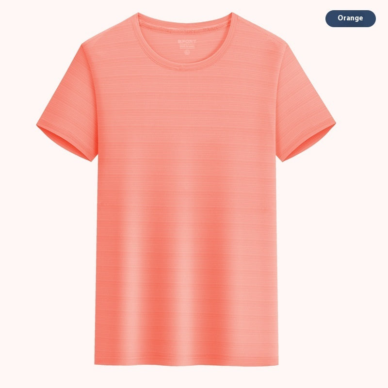 Crystal Silk Round Neck Quick-drying T-shirt