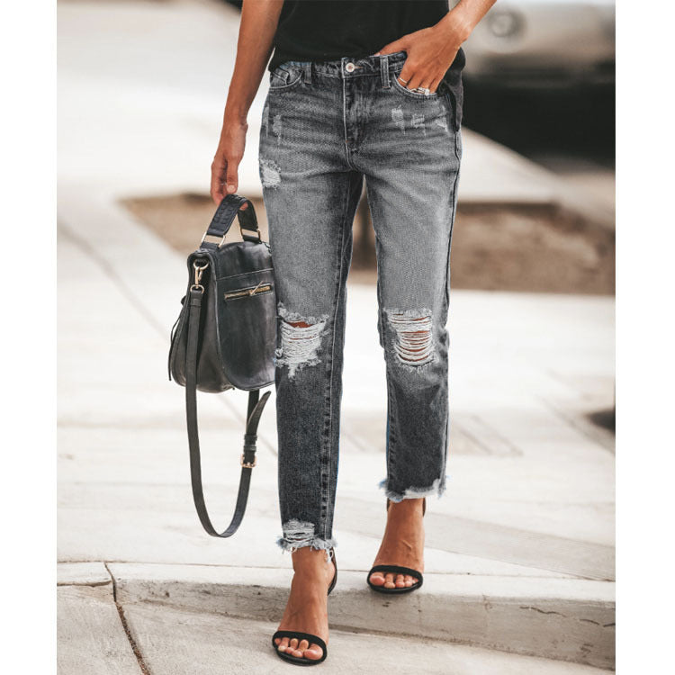 Women's Jeans and Trousers With No Bullet and Hole