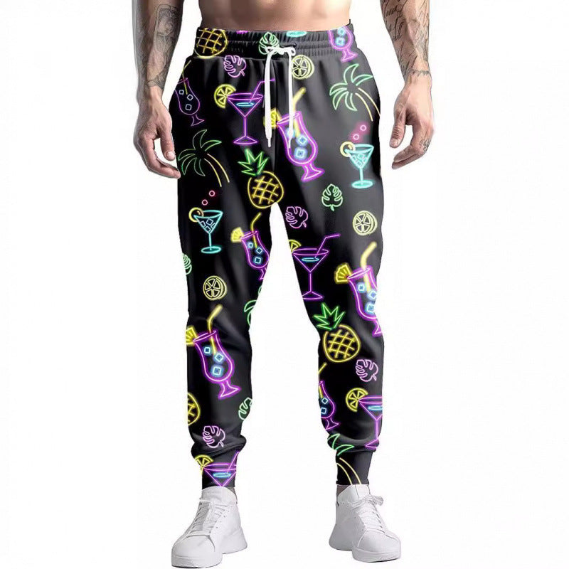 Jogging Casual Belt Drawstring 90's Men's Clothing