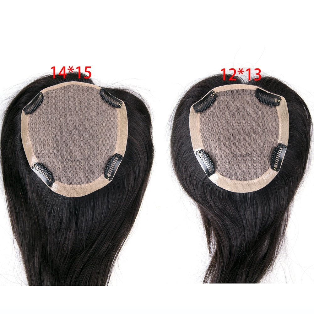 French Style Bangs Real Hair Wig Set