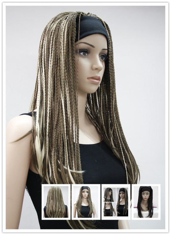 Wig Female African Dirty Braid Gradient Hip Hop Net Red Europe And America