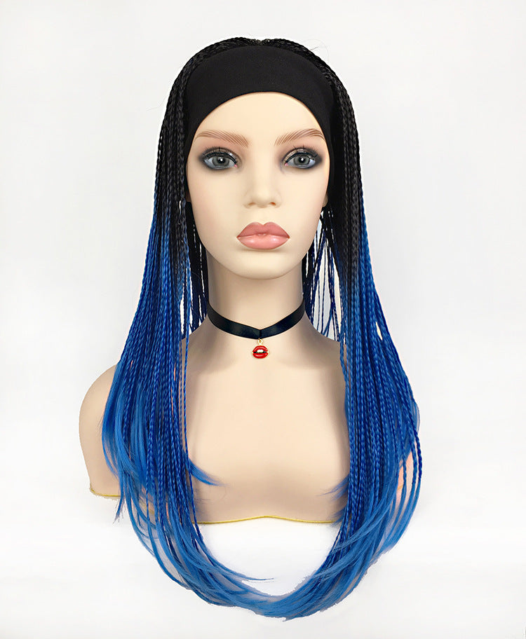 Wig Female African Dirty Braid Gradient Hip Hop Net Red Europe And America