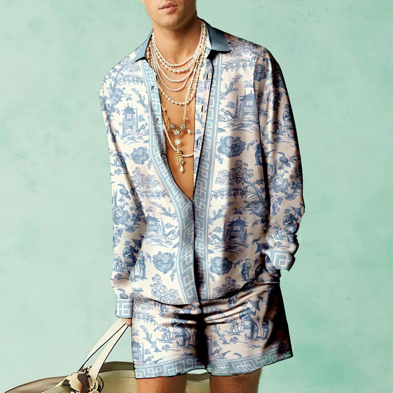Casual Summer Loose Shirt Shorts