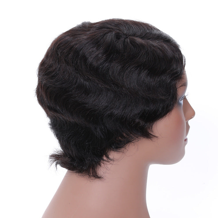 European And American Fashion Women's Short Real Hair Headgear