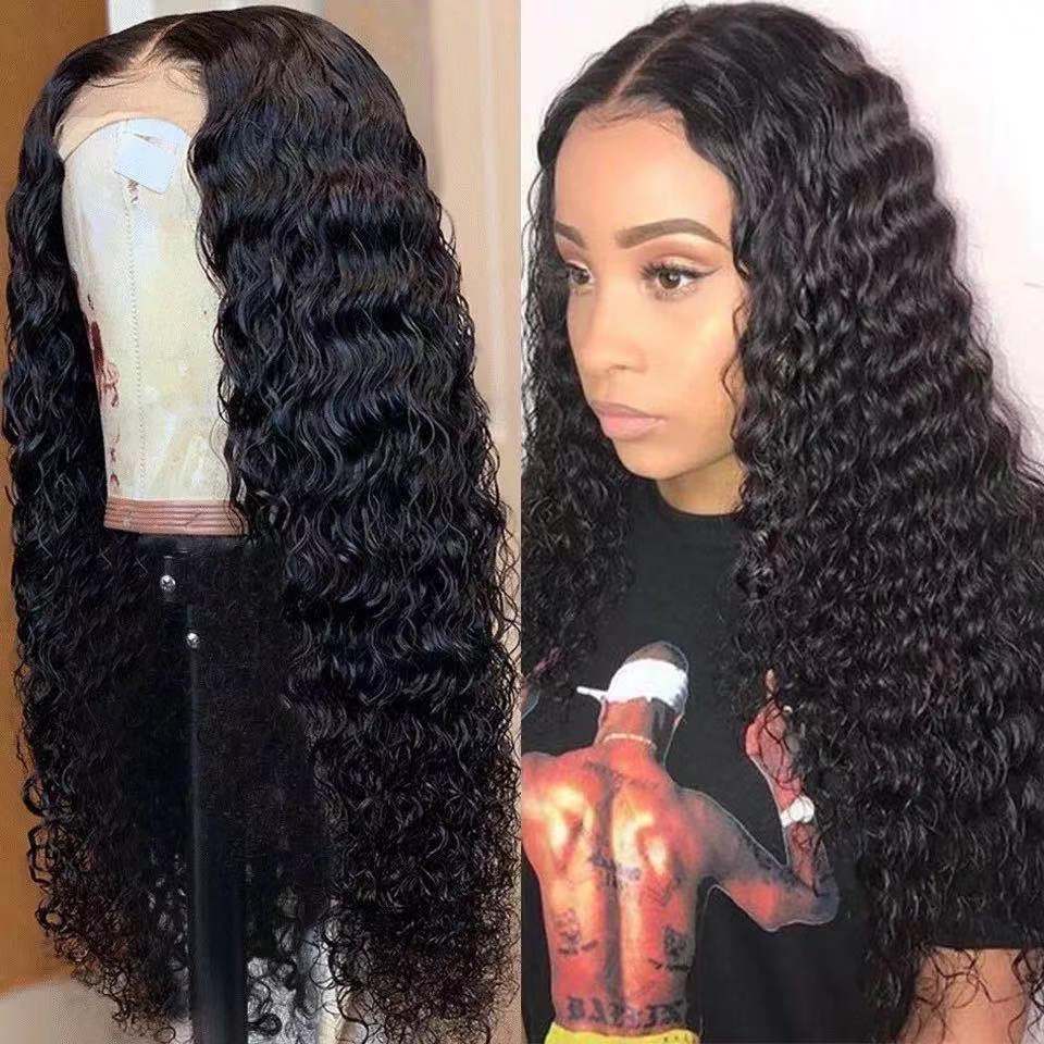 Women's Solid Color Mid-length Curly Hair Chemical Fiber Wig