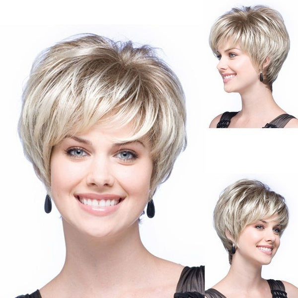 Grey Mom Wig Fashion Silver White