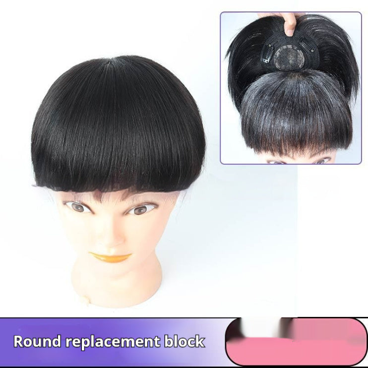 Wig Set Women With White Hair On The Head