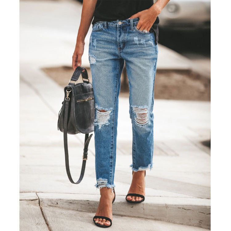 Women's Jeans and Trousers With No Bullet and Hole