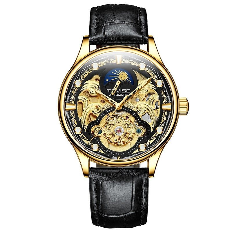 Waterproof Business Leisure Automatic Belt Men's Mechanical Watch
