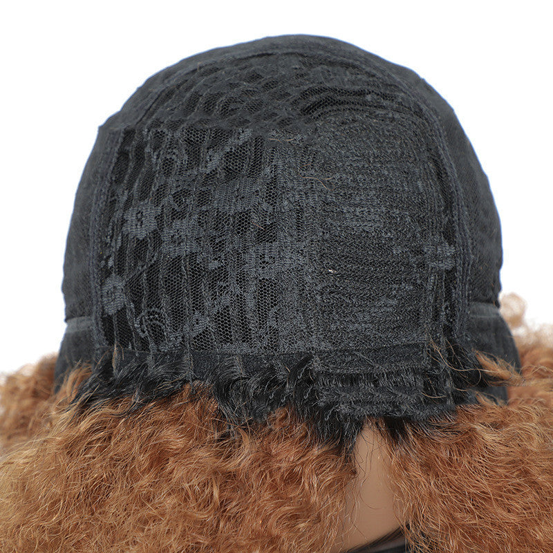 Short Mechanism OT Color Small Volume Gradient Explosion Headgear