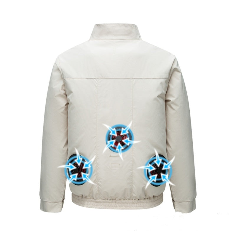 Summer Smart Air Conditioning Clothes Outdoor Work Jacket With Fan