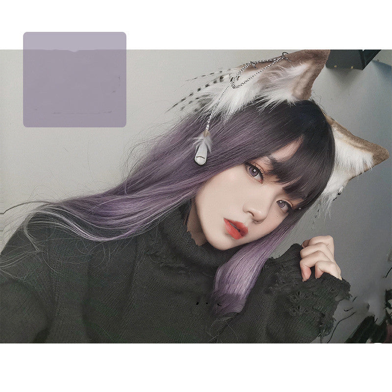 Women's Fashion Natural Head Cover Wig