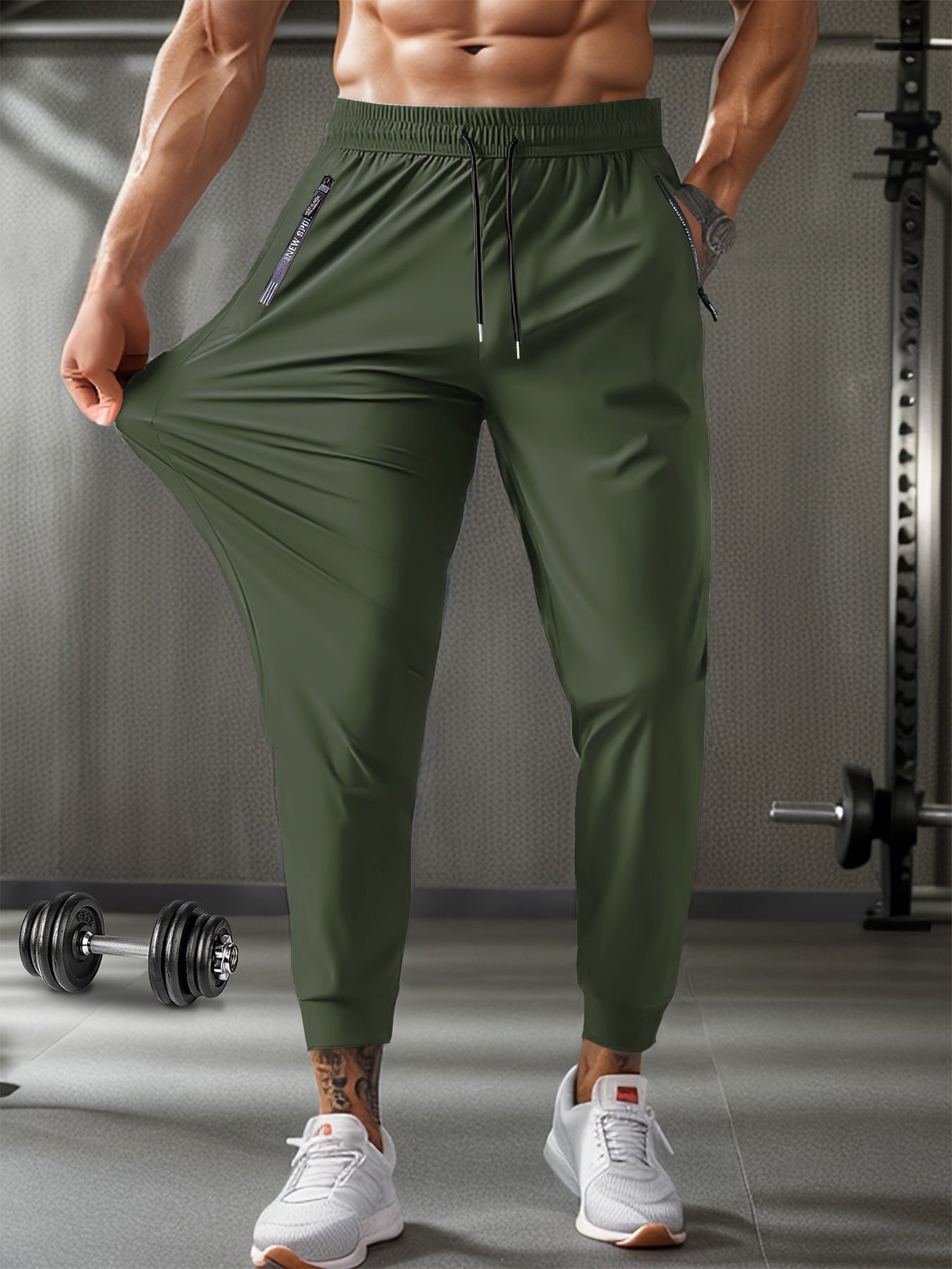 Men's Nylon Ice Silk Trousers Thin