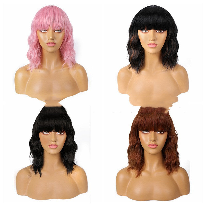 Headgear Chemical Fiber High Temperature Silk Water Ripple Style