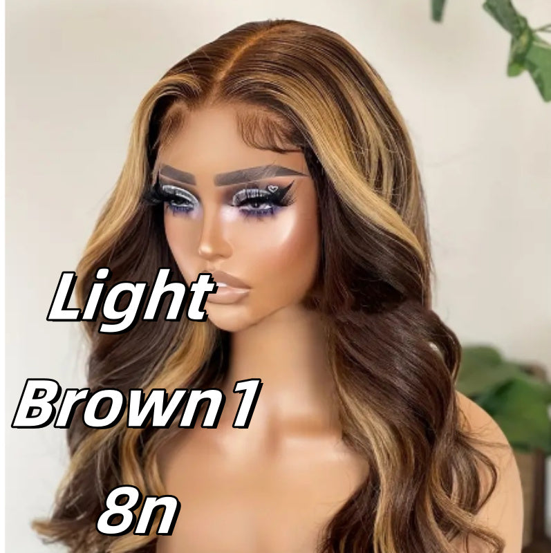Foreign Trade Cross-border European And American Fashion Hot Front Lace Big Wave Curly Wig