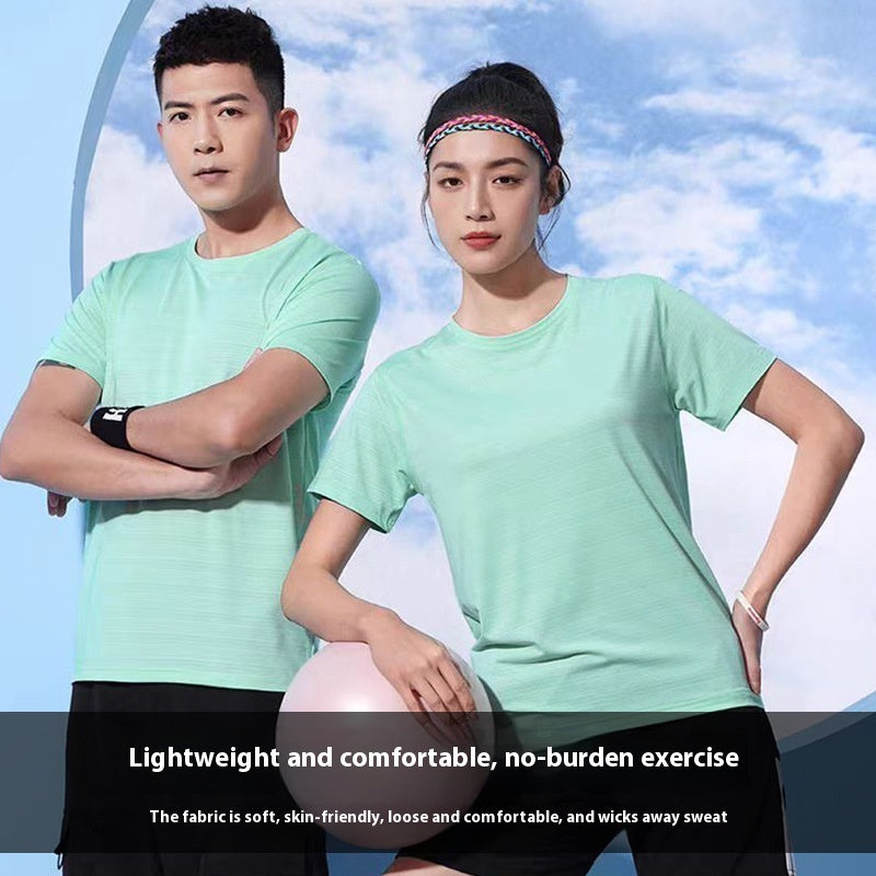Crystal Silk Round Neck Quick-drying T-shirt