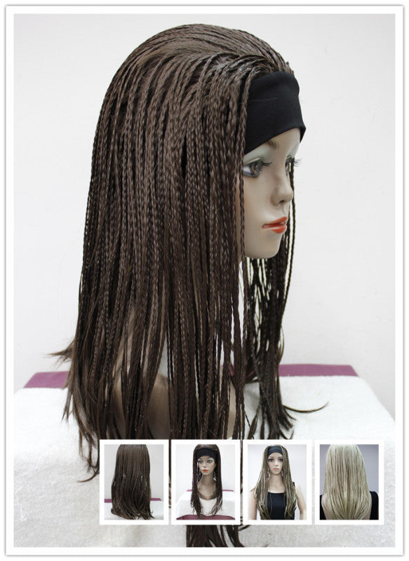 Wig Female African Dirty Braid Gradient Hip Hop Net Red Europe And America