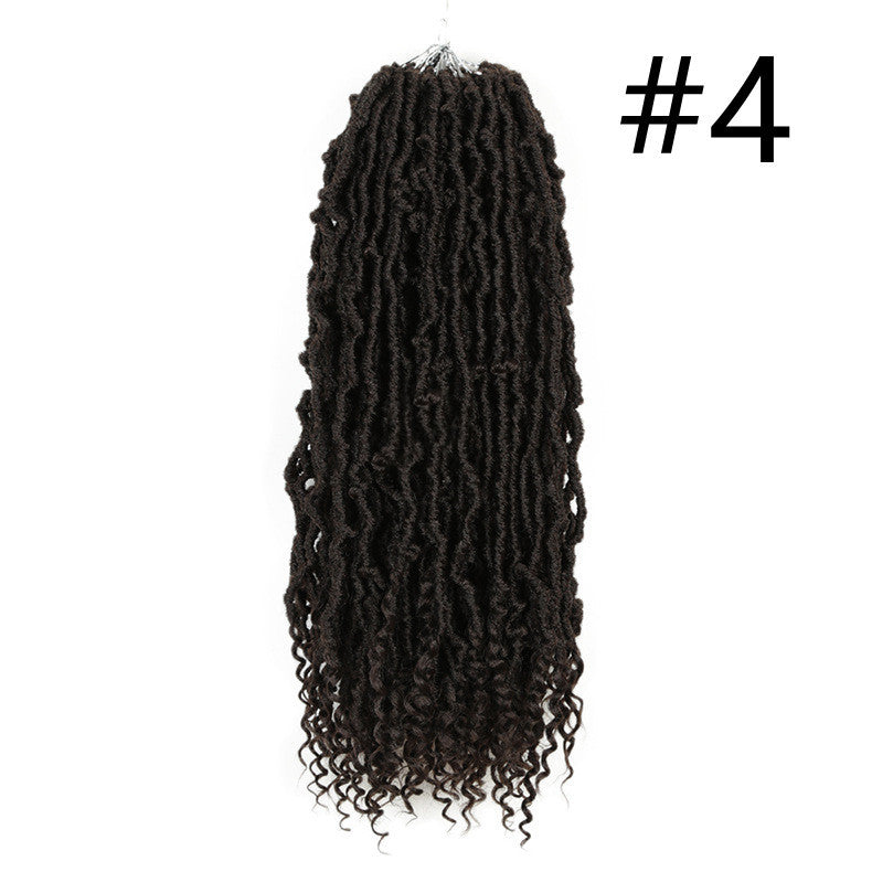 Earthworm Curly Irregular Long Hair African Wig Female