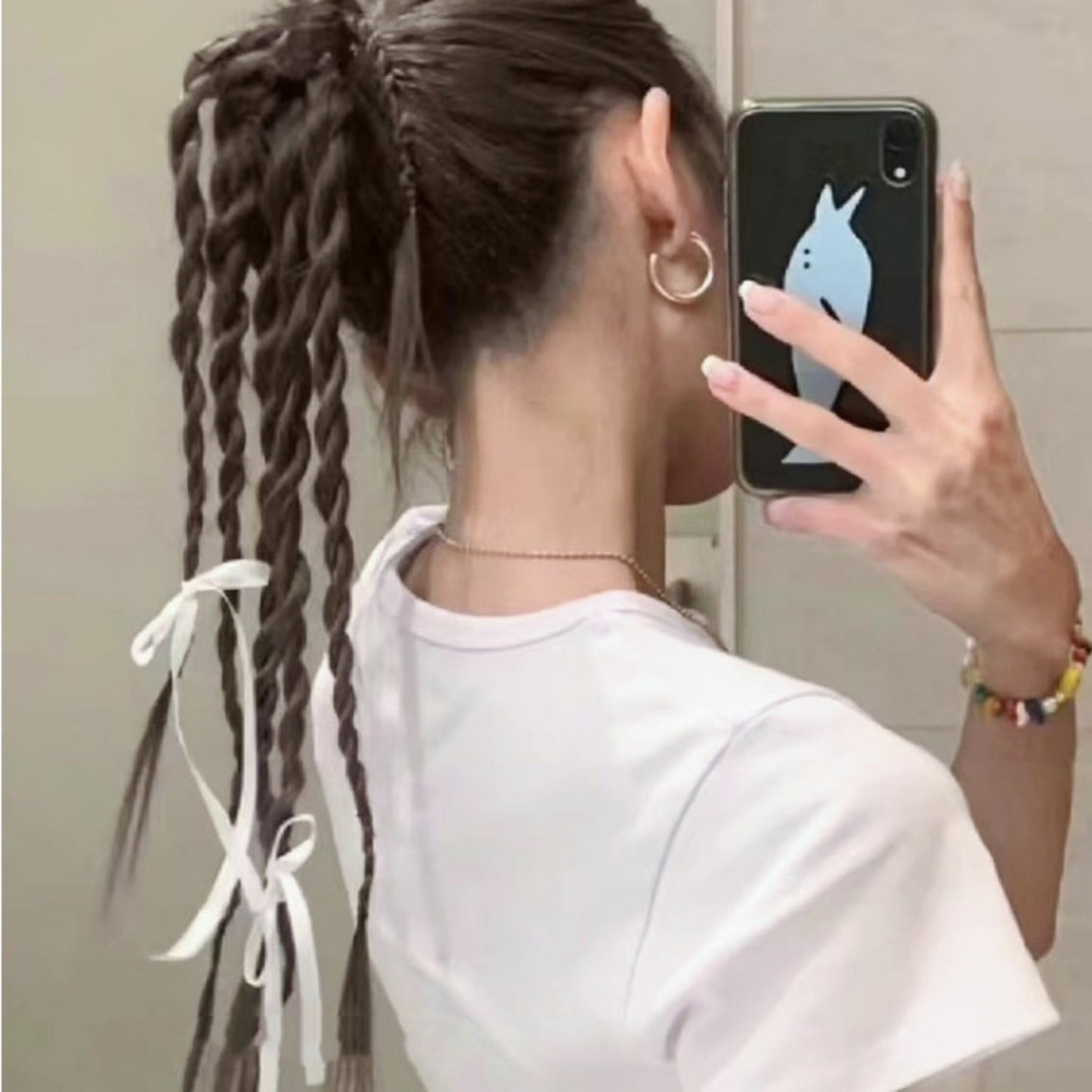 Wig With Scratch Clip Boxing Braid