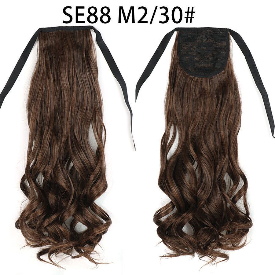 Bow Tie Strap Long Chemical Fiber High Temperature Silk Wig