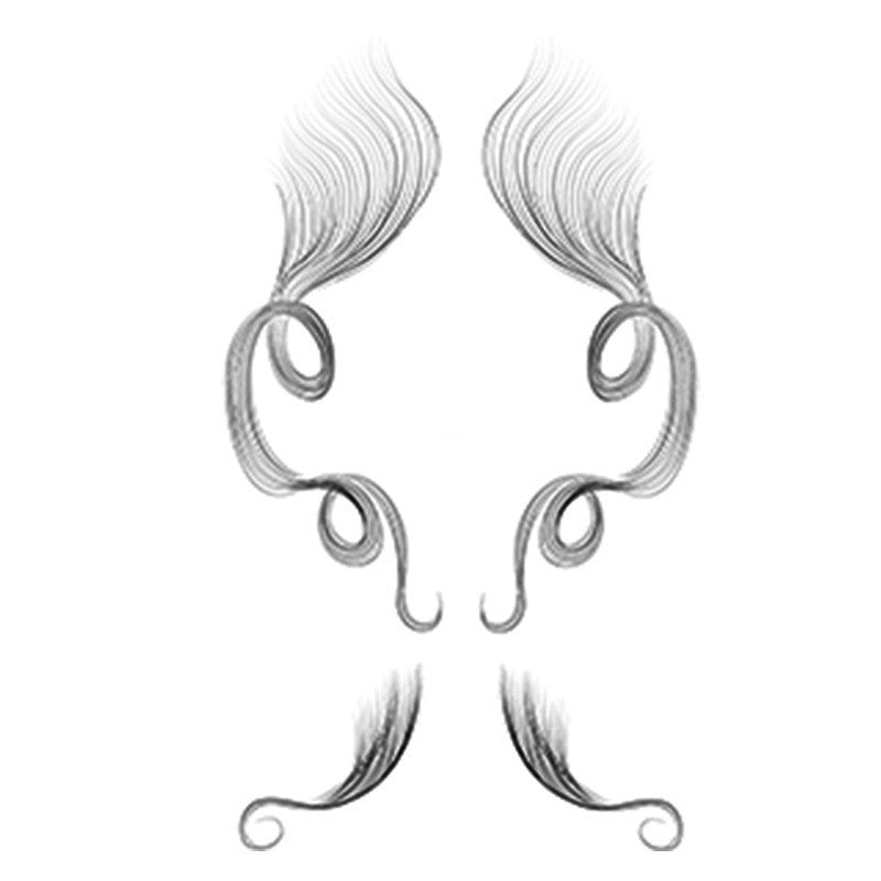 Bangs Sideburns Bangs Wig Stickers Stage Makeup Party Styling Stickers