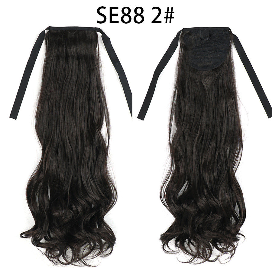 Bow Tie Strap Long Chemical Fiber High Temperature Silk Wig
