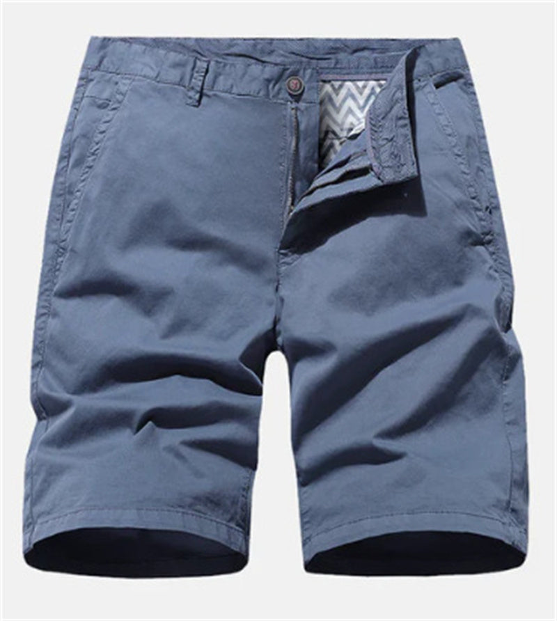 Printed Workwear Loose Casual Men's No Belt Shorts