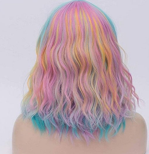 Chemical Fiber Hair High Temperature Silk Headgear Ladies Wig Short Curly Hair Africa