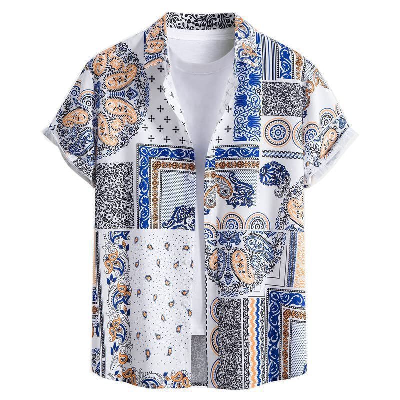 Men's Versatile Trendy Hawaiian Short Sleeve Shirt