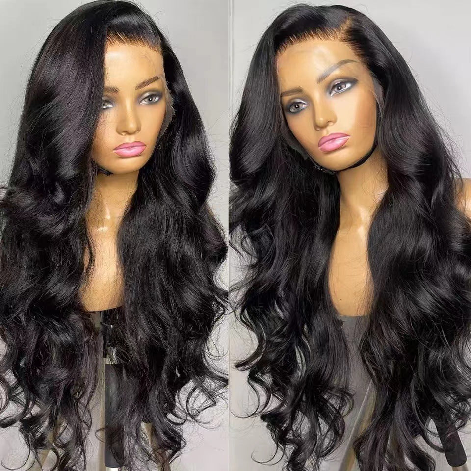 European And American Ladies Long Roll High-temperature Fiber Chemical Fiber Wig