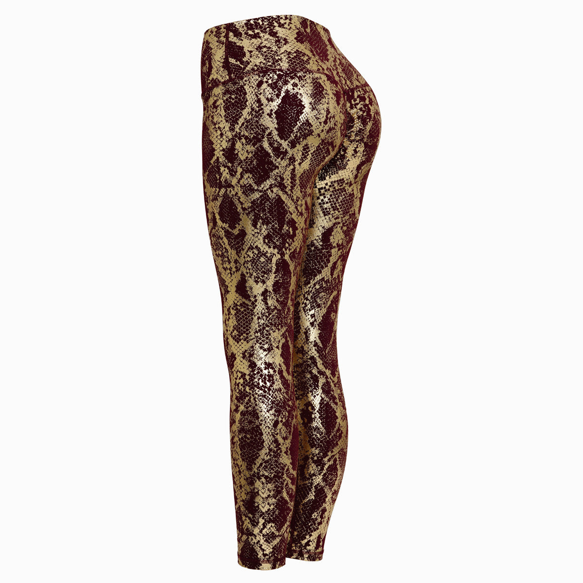 Women's Tight Elastic Bronzing Yoga Pants