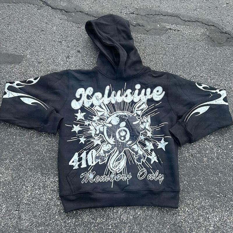 Personalized Letter Printing Loose Pullover