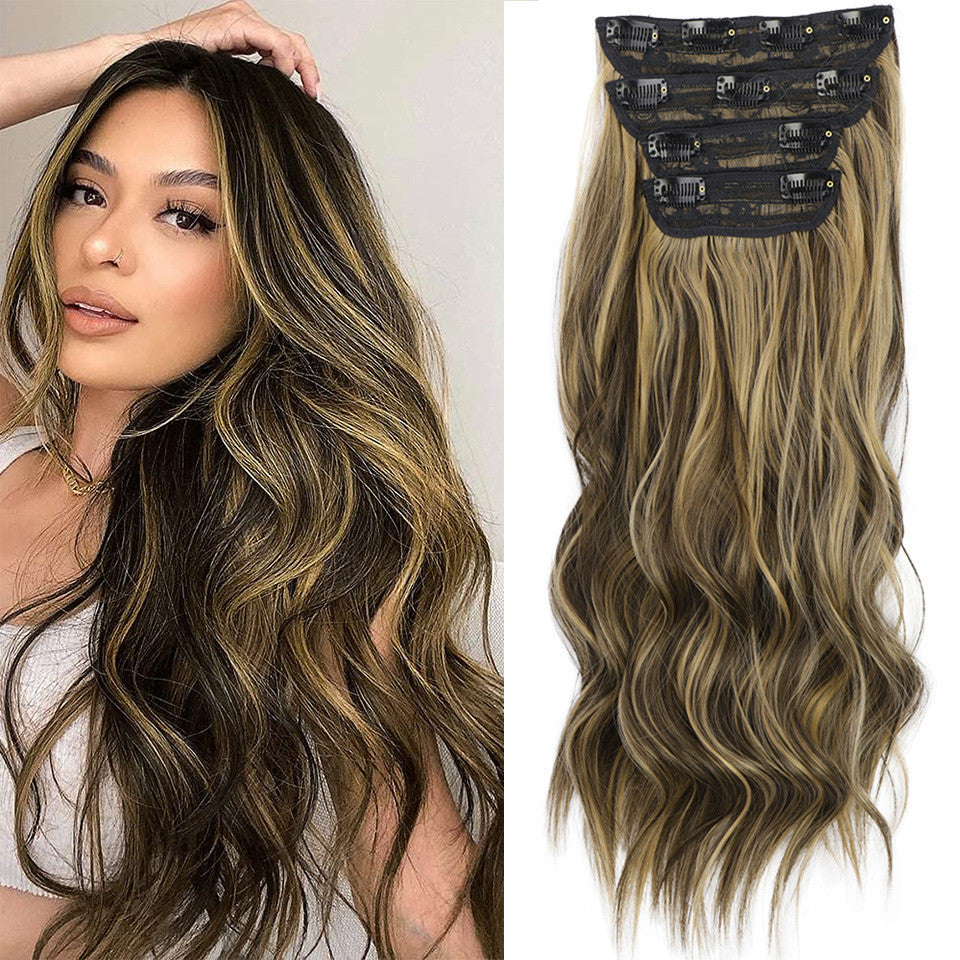 Female Occidental Clip Chemical Fiber Replacement Wig Film