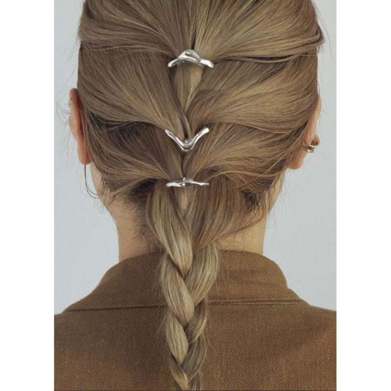 Metal Retro Hairpin Ponytail Clip Women's