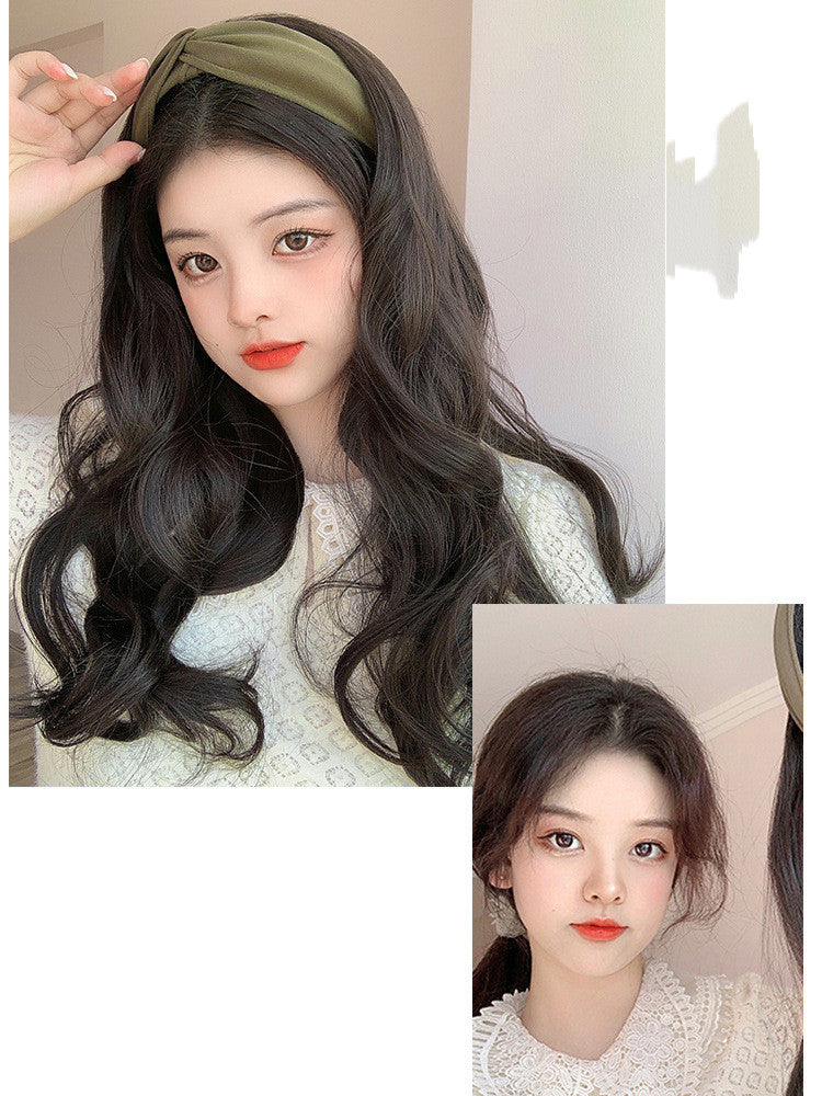 Removable Hairband Wig Female U-shape
