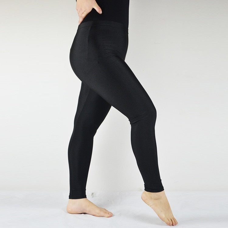 Nylon Plus-sized Plus Size High Waist Leggings