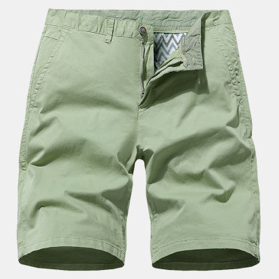 Printed Workwear Loose Casual Men's No Belt Shorts