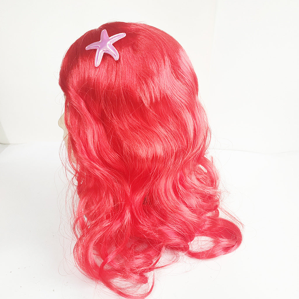 Girls Princess Dress Accessories Mermaid Wig