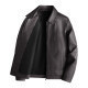 Men's Stand Collar Jacket Leather