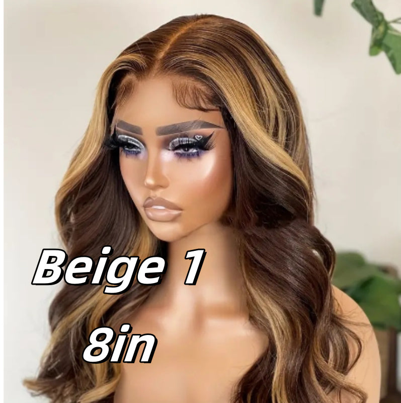 Foreign Trade Cross-border European And American Fashion Hot Front Lace Big Wave Curly Wig