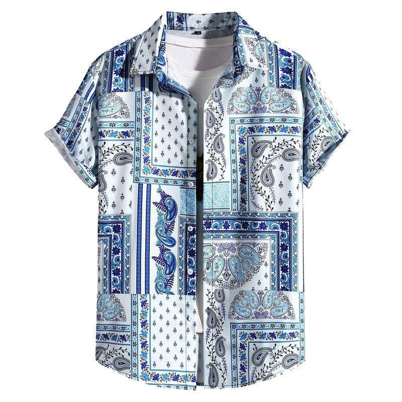 Men's Versatile Trendy Hawaiian Short Sleeve Shirt